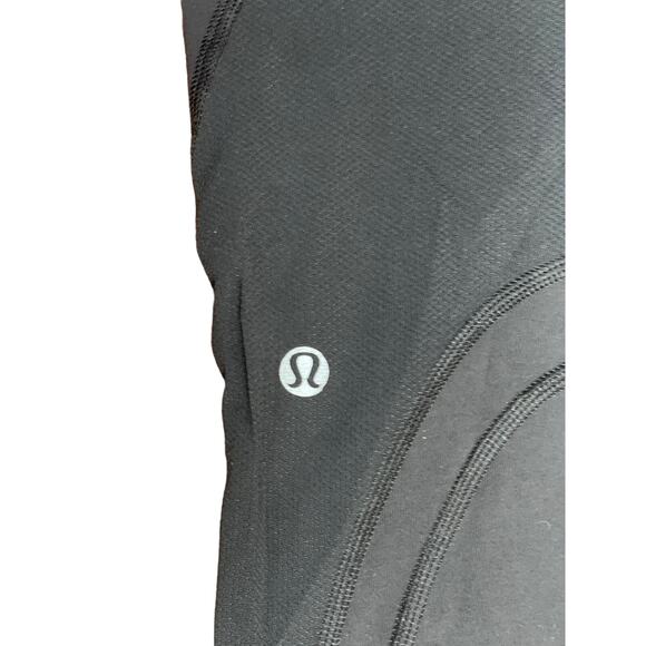 Lululemon Run Pants Leggings Womens 4 Black Capri Inspire Crop II LW6995S - Picture 5 of 7
